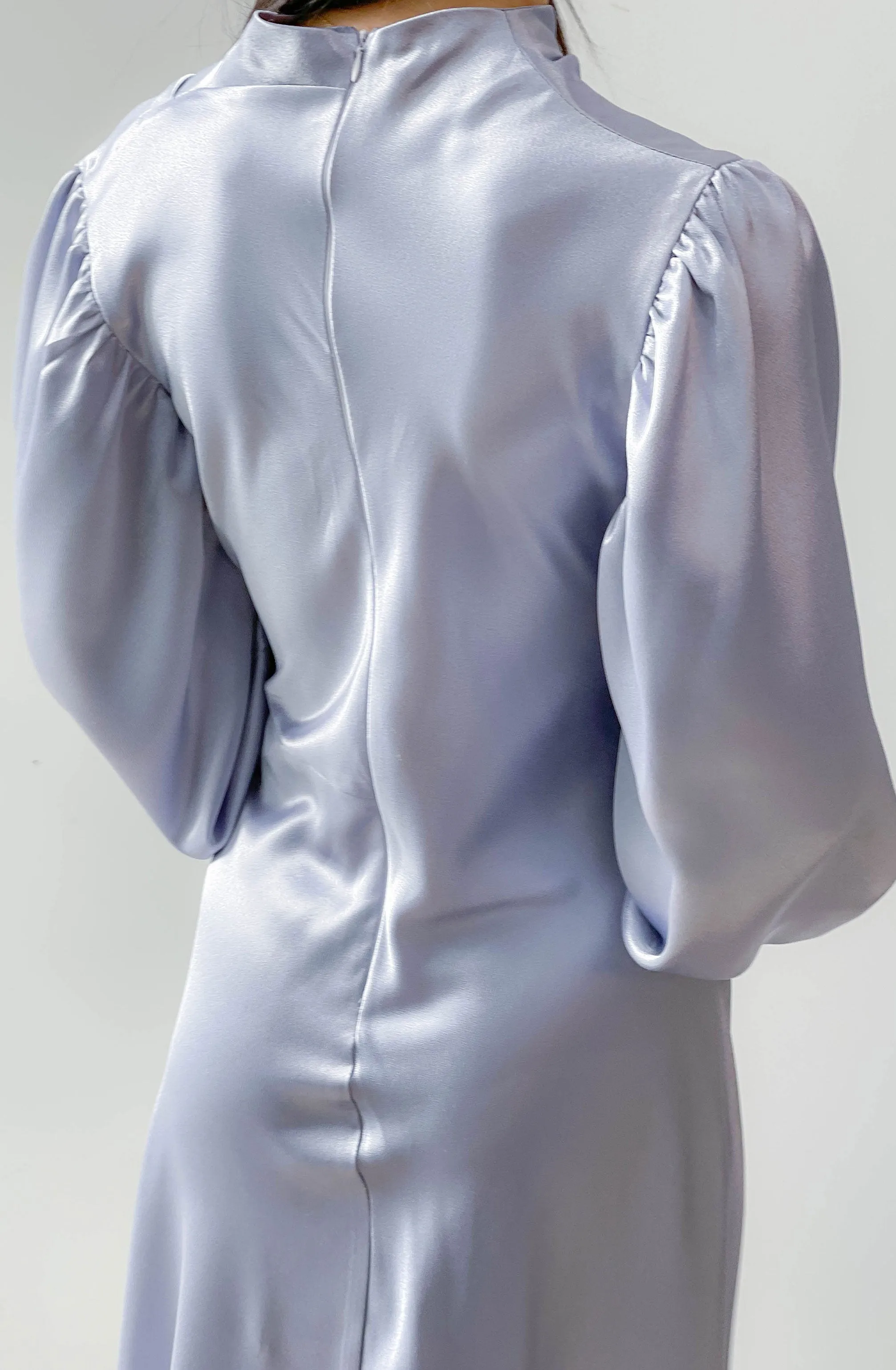 Heather Baby Blue Midi Dress by HSH