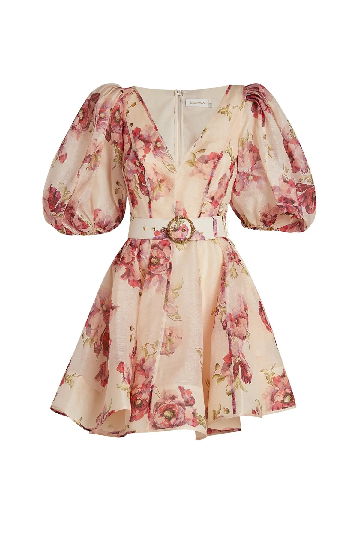 High Tide Belted Floral Pink Mini by Zimmermann