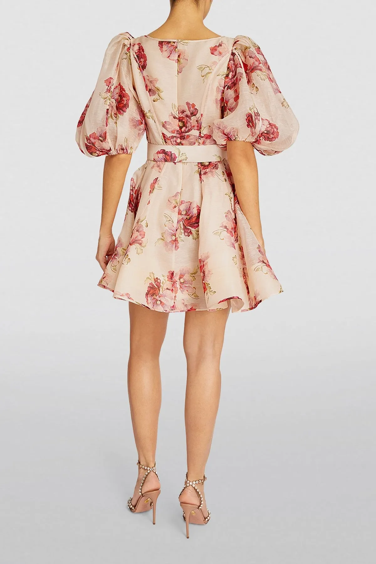 High Tide Belted Floral Pink Mini by Zimmermann