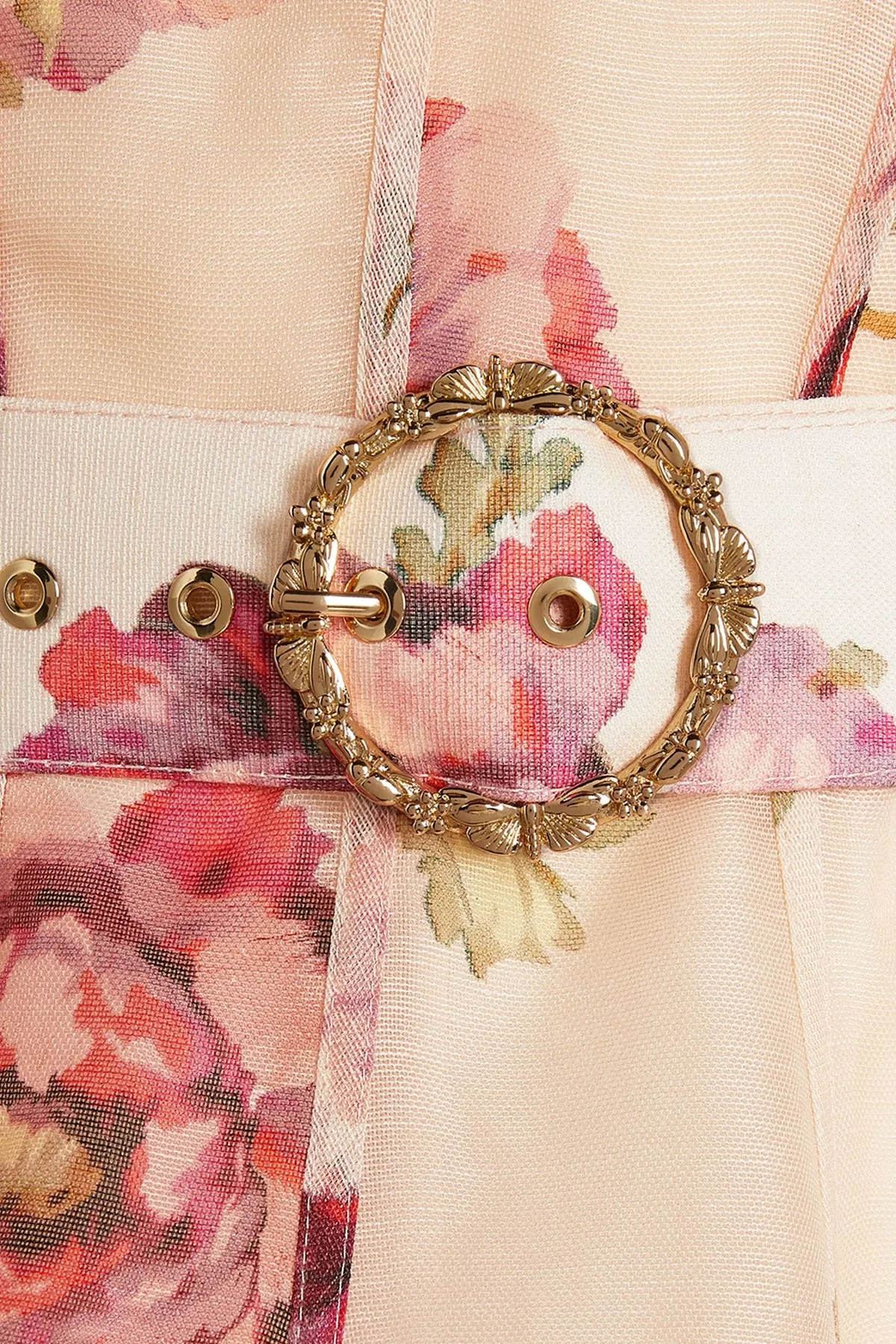 High Tide Belted Floral Pink Mini by Zimmermann