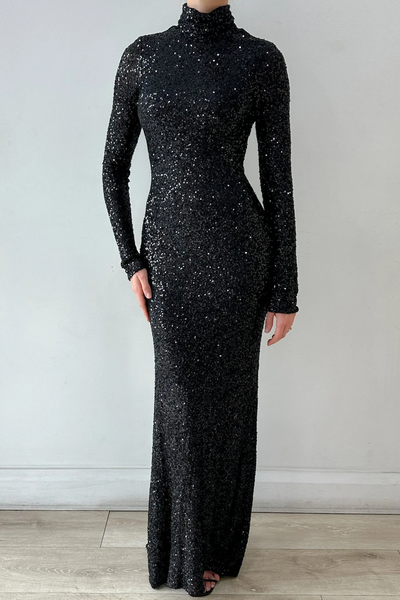 Inara Sequin Gown Black by HSH