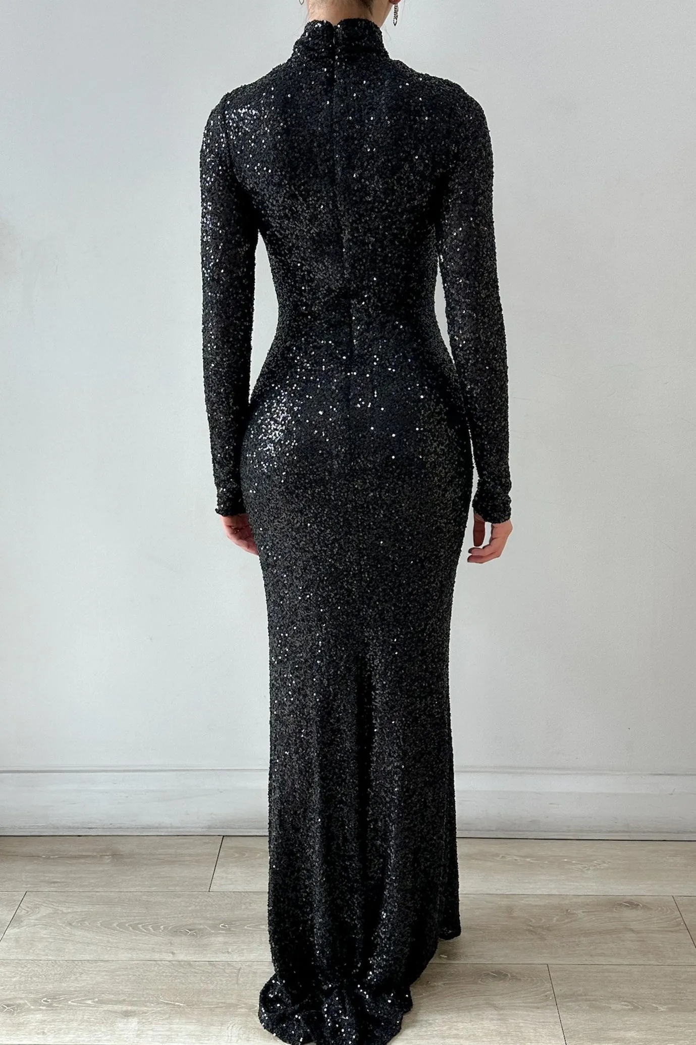 Inara Sequin Gown Black by HSH