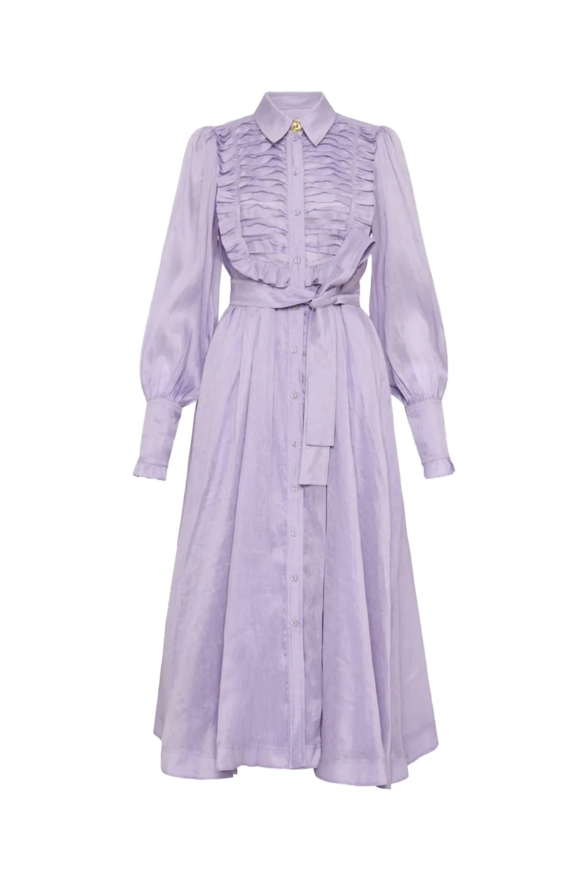 Iris Pleated Bib Midi Dress by Aje
