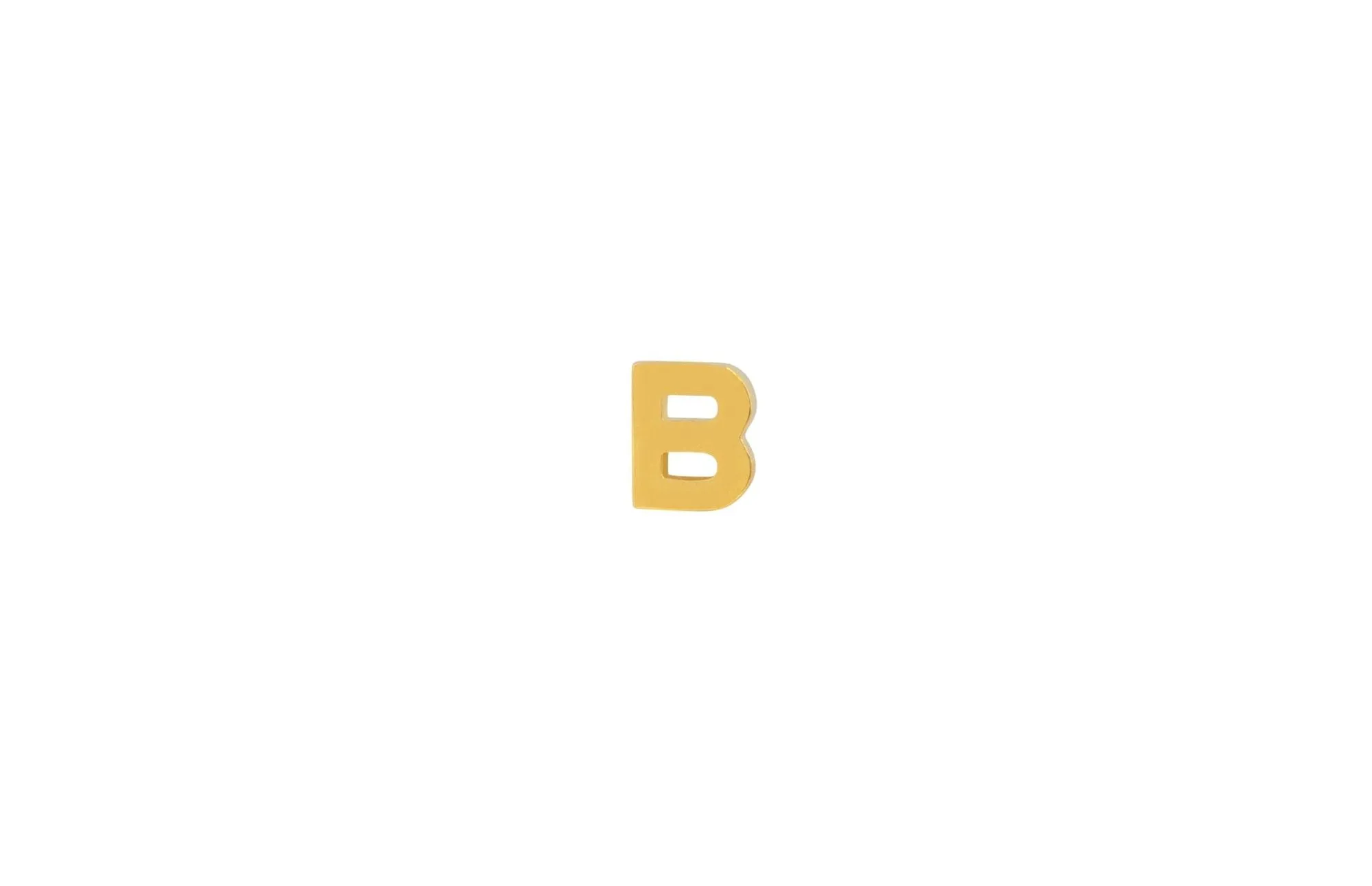 IX B 22K Gold Plated Stud