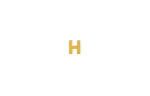 IX H 22K Gold Plated Stud