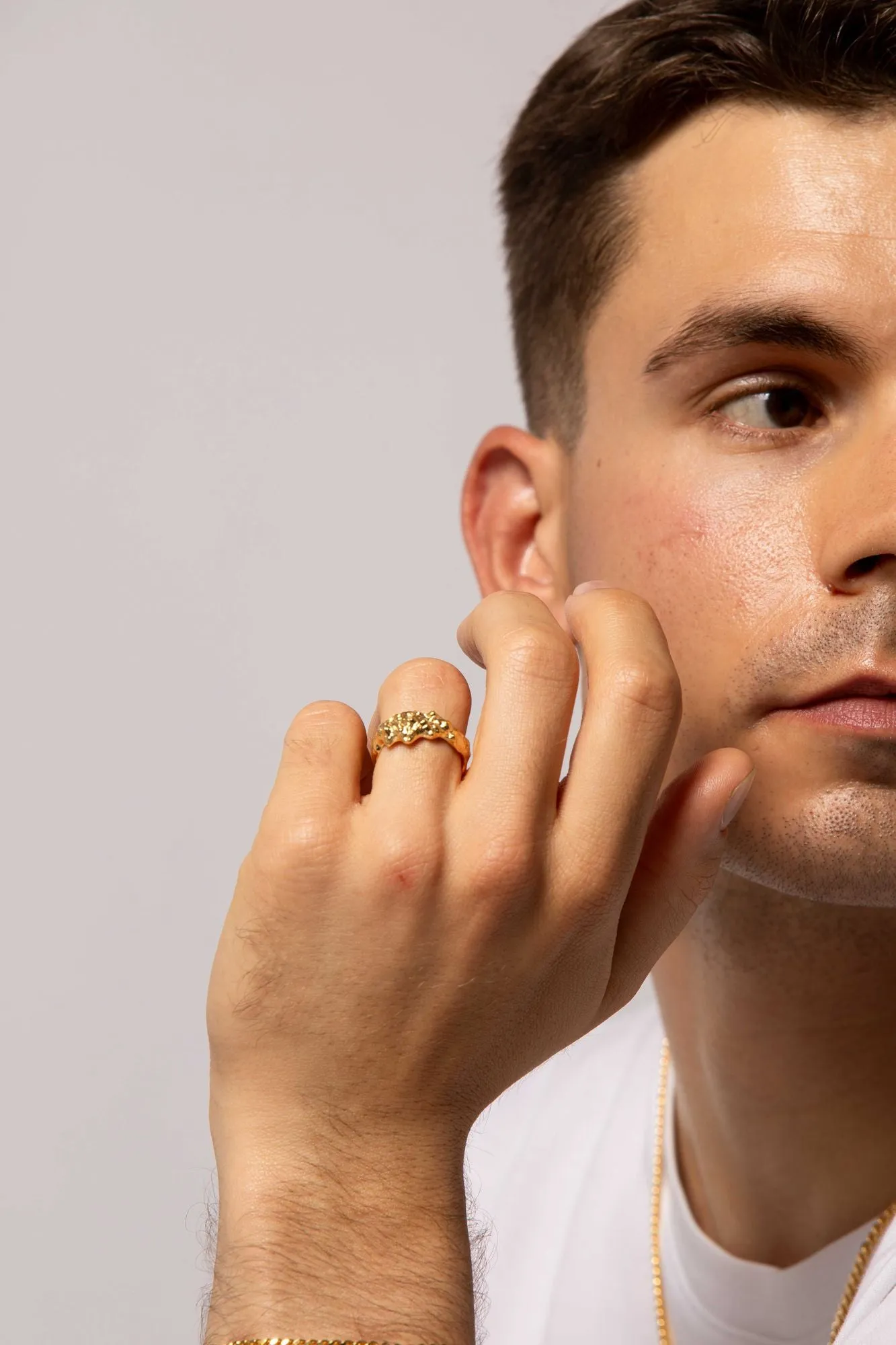 IX Nora 22K Gold Plated Ring