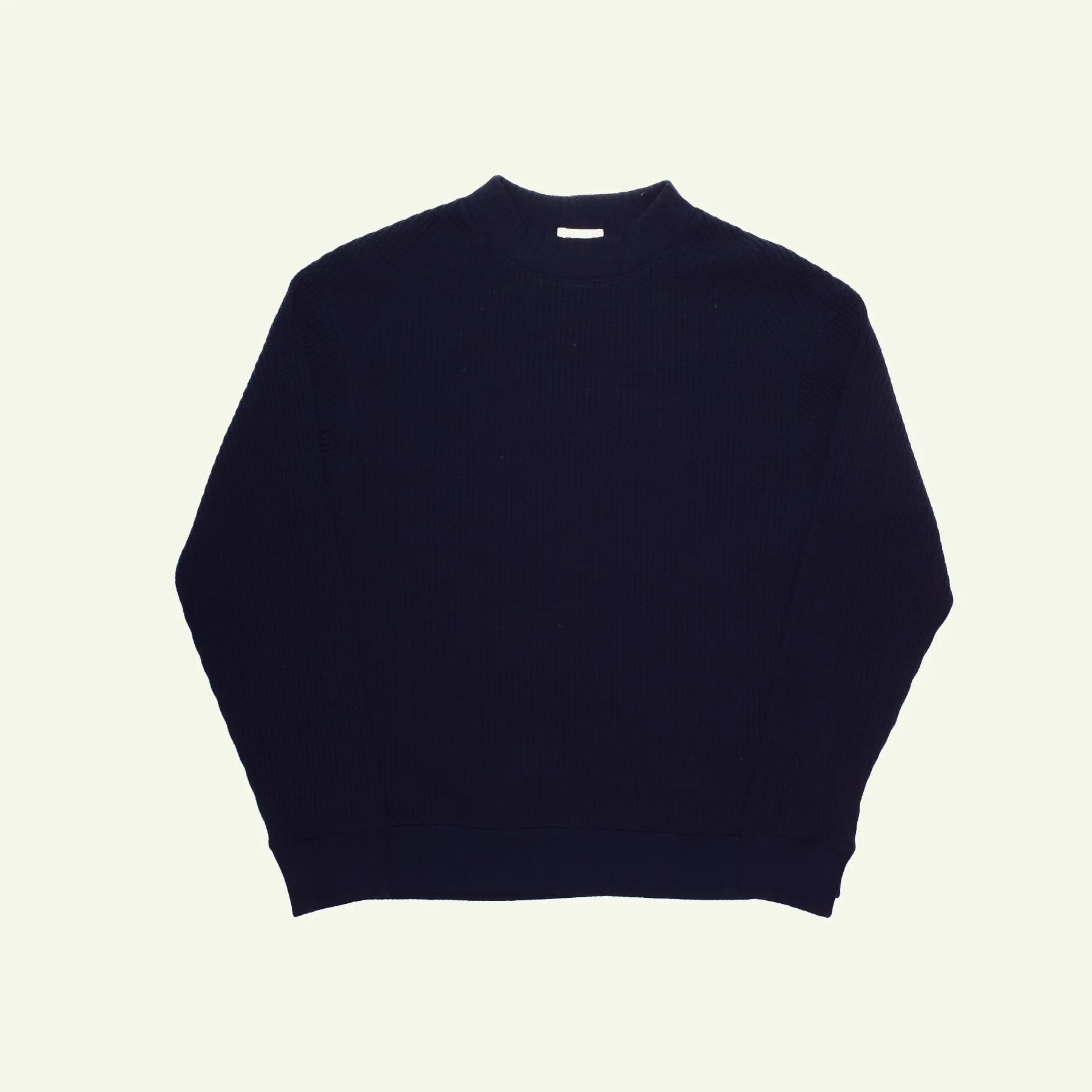 Jackman Waffle Mid-Neck Dark Navy