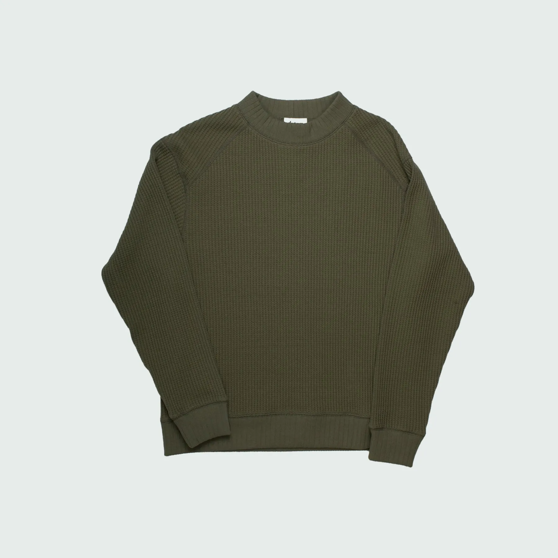 Jackman Waffle Mid-Neck Olive