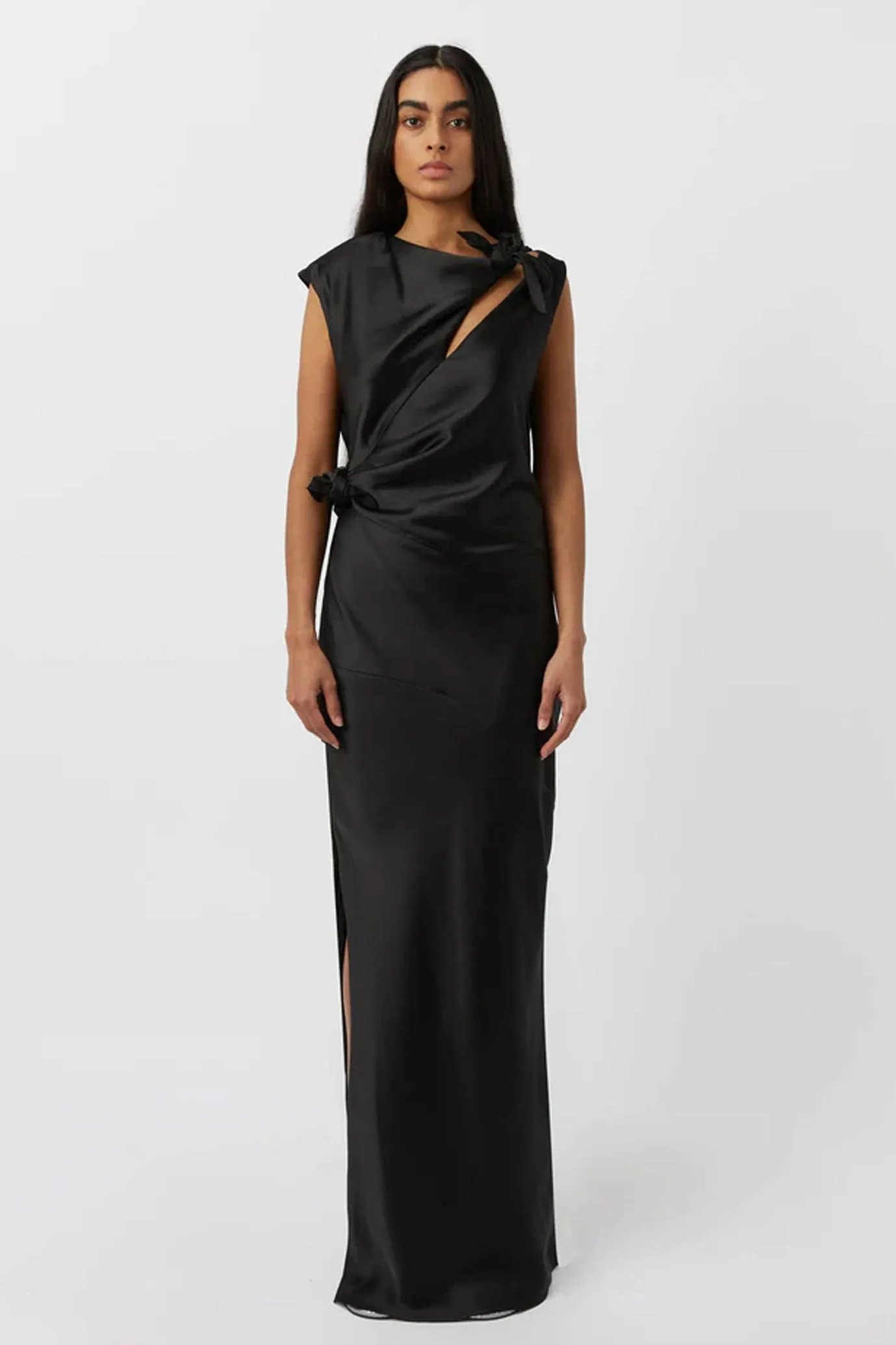 Karsten Knot Dress Black by Camilla and Marc