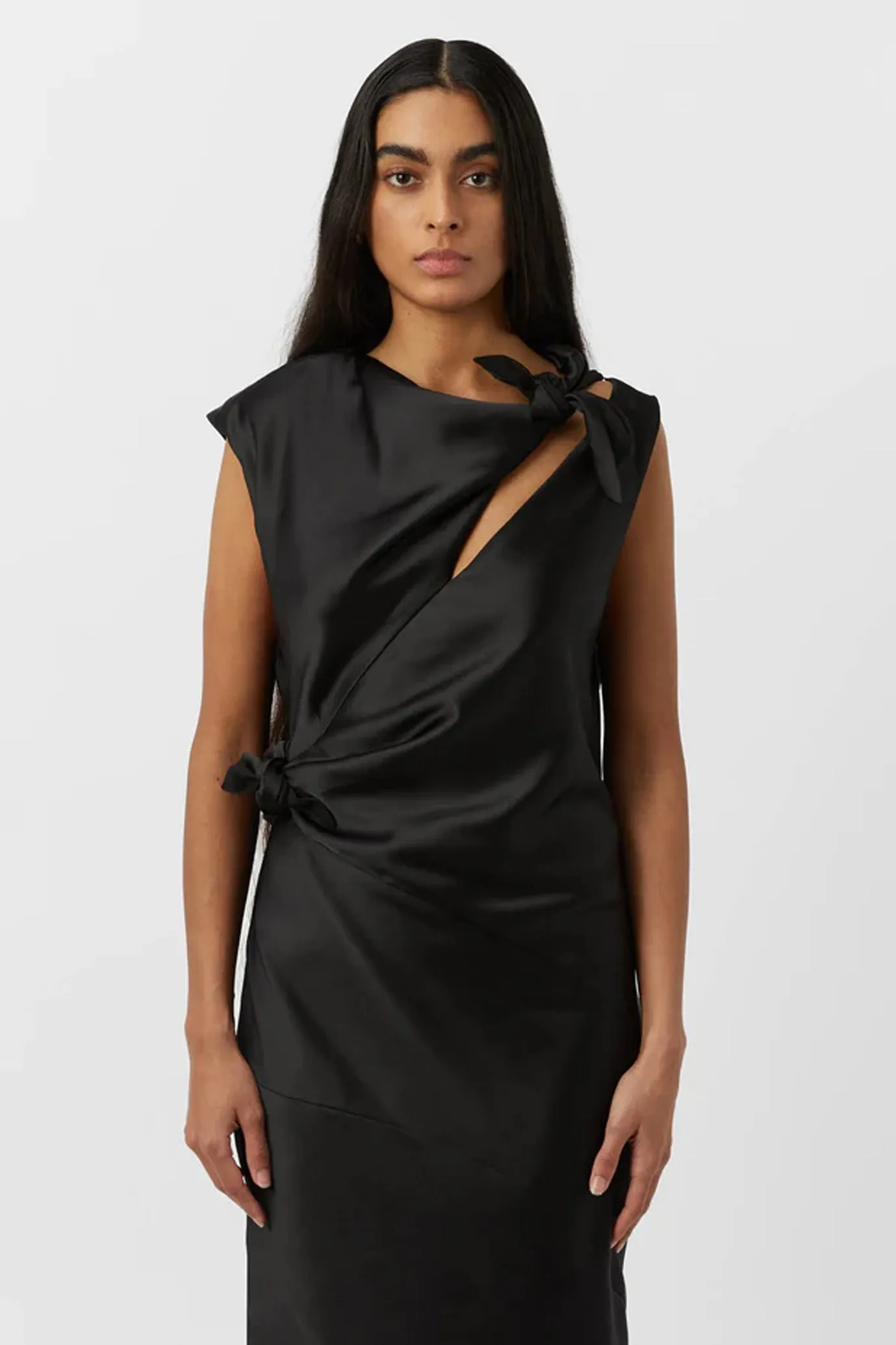 Karsten Knot Dress Black by Camilla and Marc