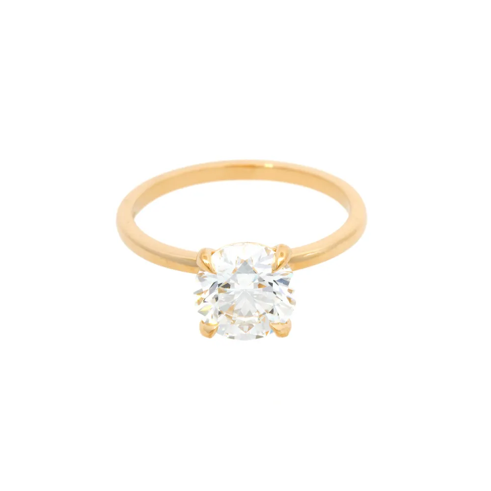 Lab-Grown Diamond Four Prong Solitaire Engagement Ring