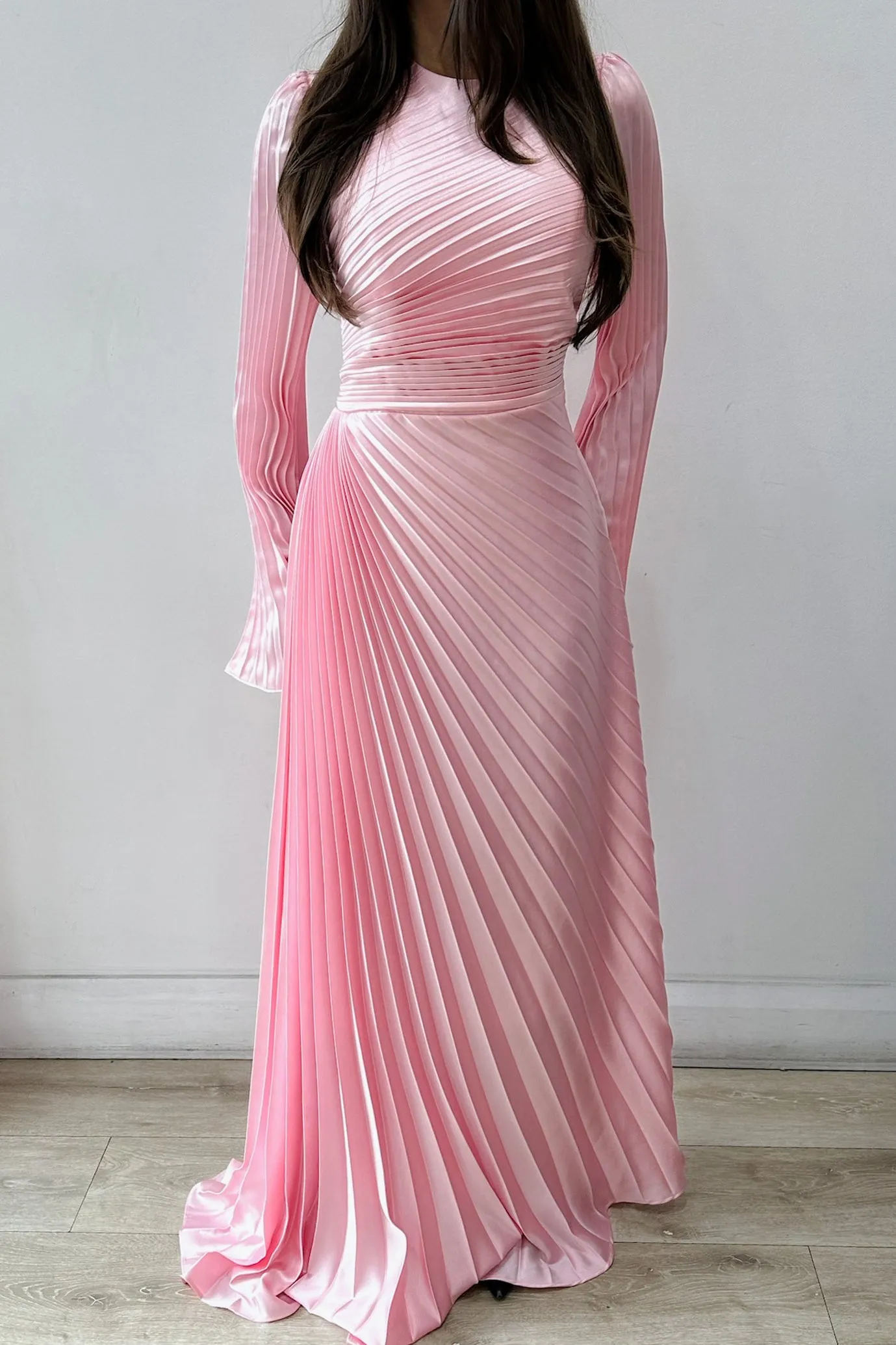 Layla Shimmer Gown Candy Pink by HSH