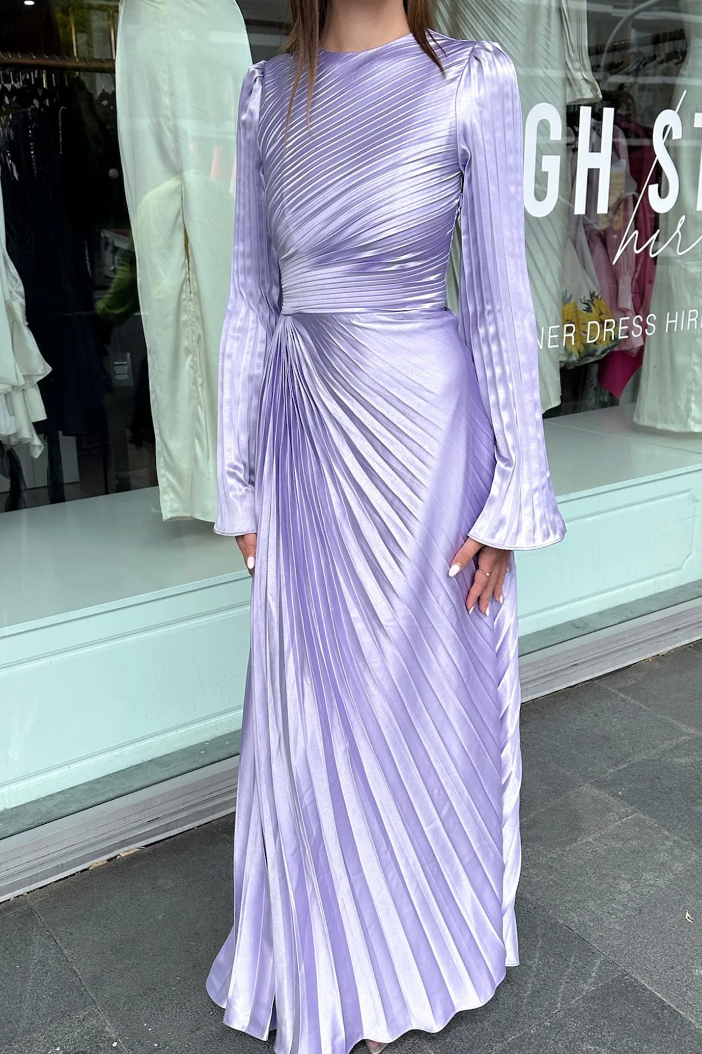 Layla Shimmer Gown Lavender by HSH