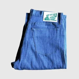 Left Field Greaser Handloomed Denim : Indigo
