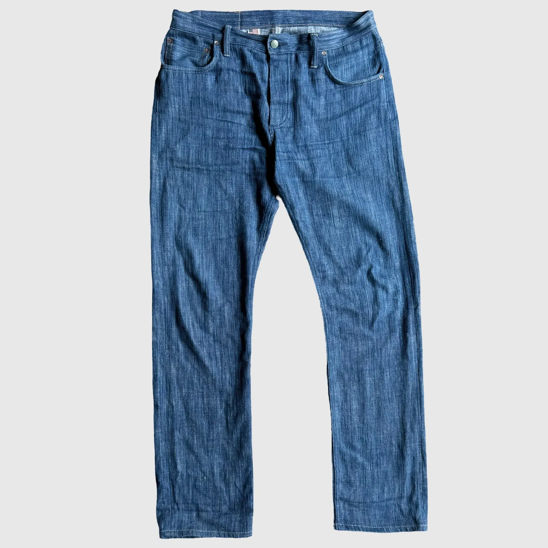 Left Field Greaser Handloomed Denim : Indigo