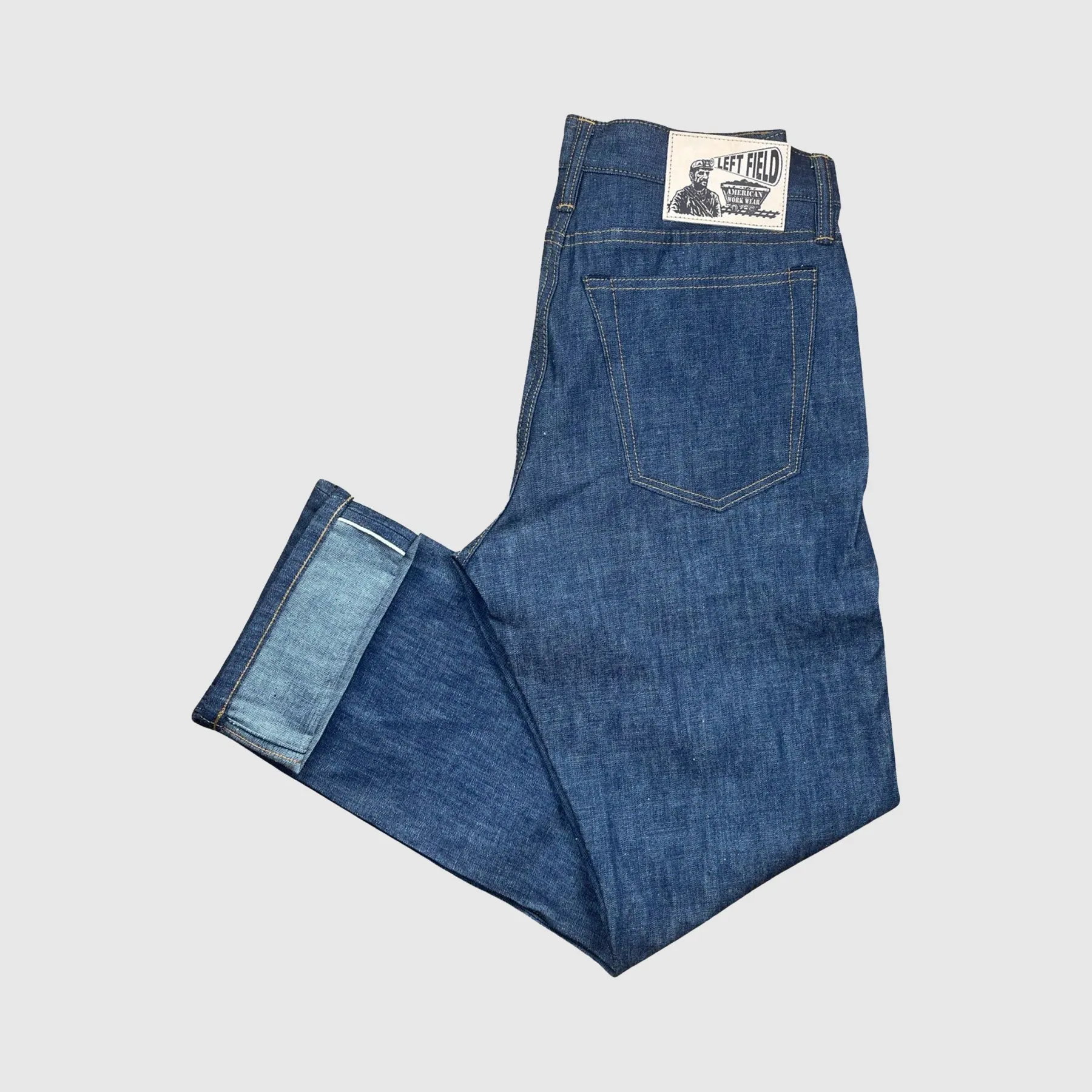 Left Field Japanese Jelt Greaser Denim : Indigo
