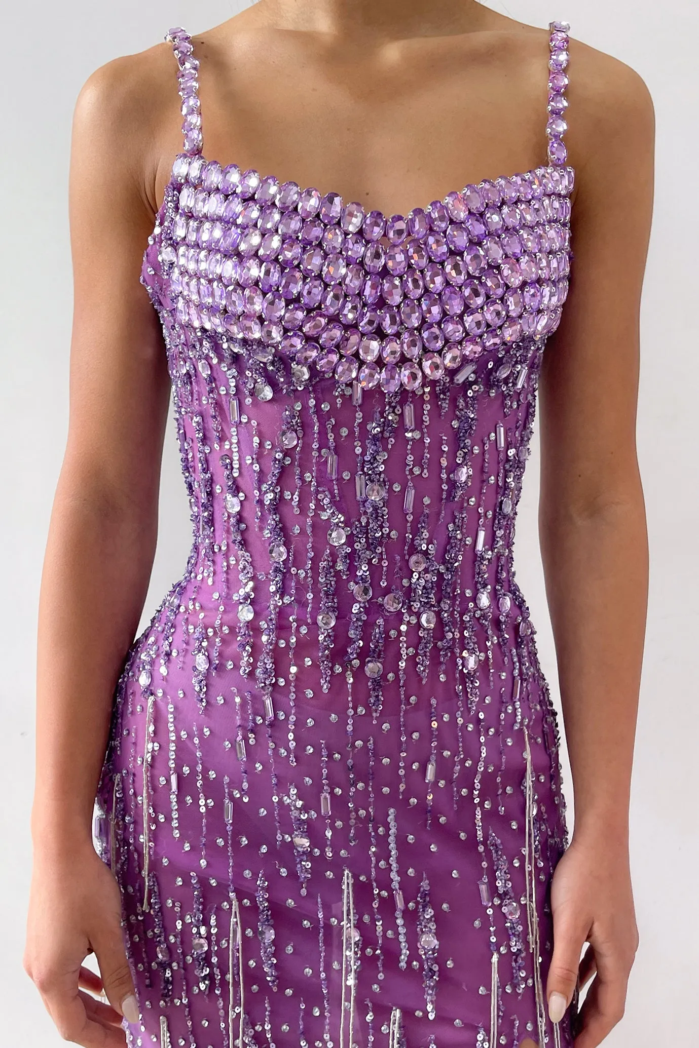 Liberty Embellished Gown Lilac by HSH