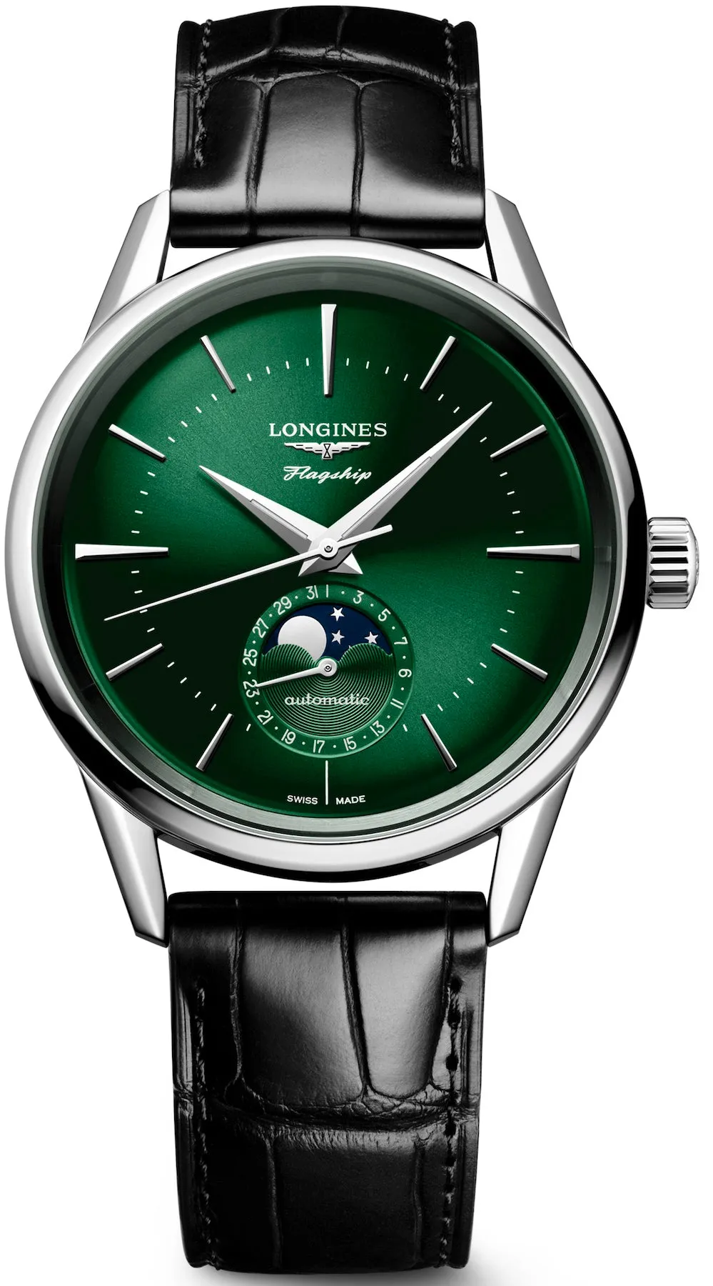 Longines Flagship Heritage Sunray Green Mens Watch