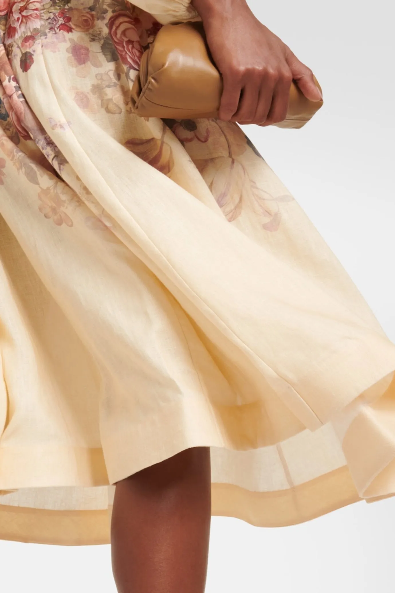 Luminosity Floral Linen Midi Dress by Zimmermann
