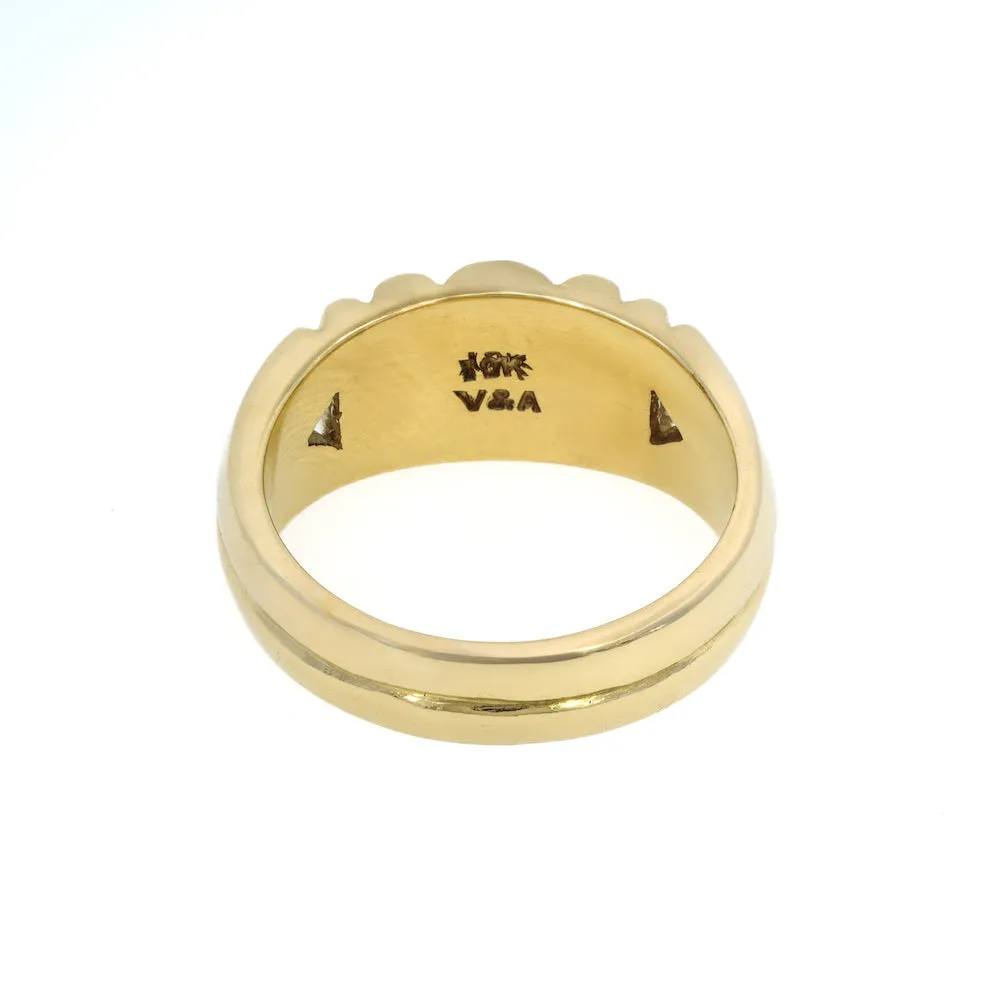 Magpie Vintage-10k Textured Gold Ring
