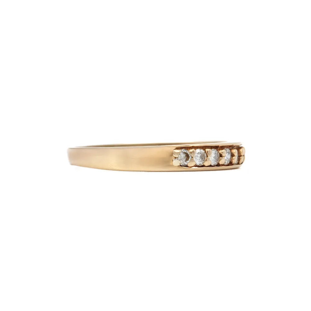 Magpie Vintage 14k Yellow Gold Diamond Band