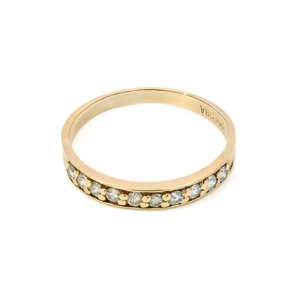 Magpie Vintage 14k Yellow Gold Diamond Band