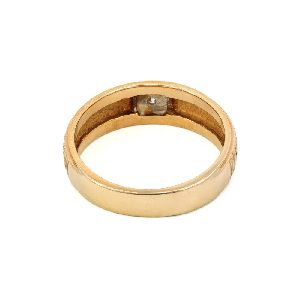 Magpie Vintage 14k/18k Gold - 6.5mm Textured Band w/ ~2.25mm Dia.