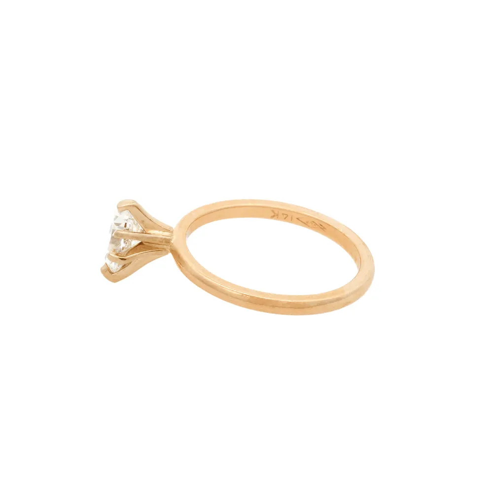 Magpie Vintage- 14ky 0.80ct Pear Diamond Solitaire ( I Colour SI2 VG)