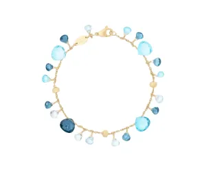 Marco Bicego Paradise Alta 18ct Yellow Gold Blue Topaz Bracelet