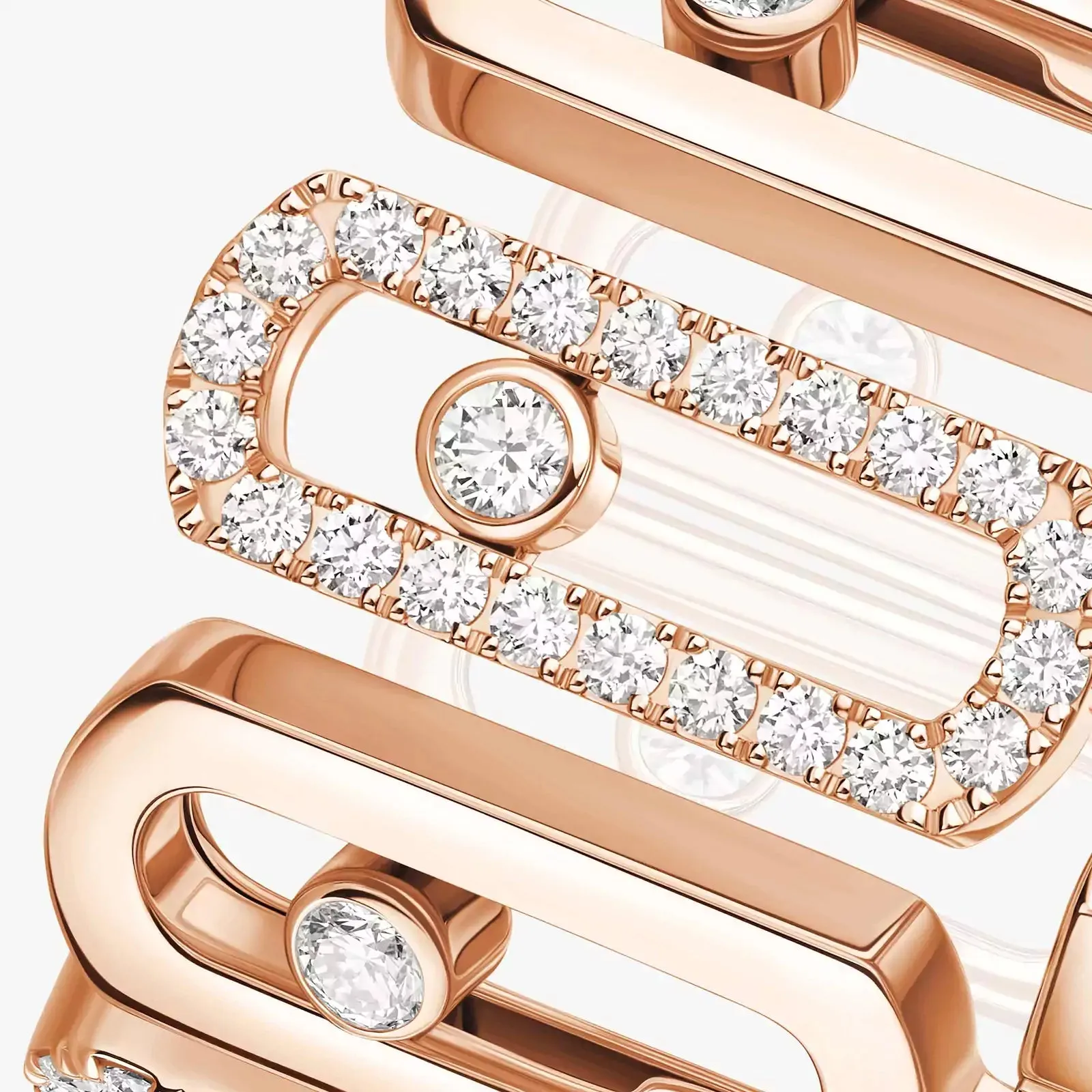 Messika Move Iconica 18ct Rose Gold 0.60ct Diamond Ring