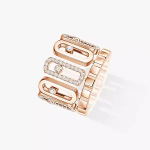Messika Move Iconica 18ct Rose Gold 0.60ct Diamond Ring