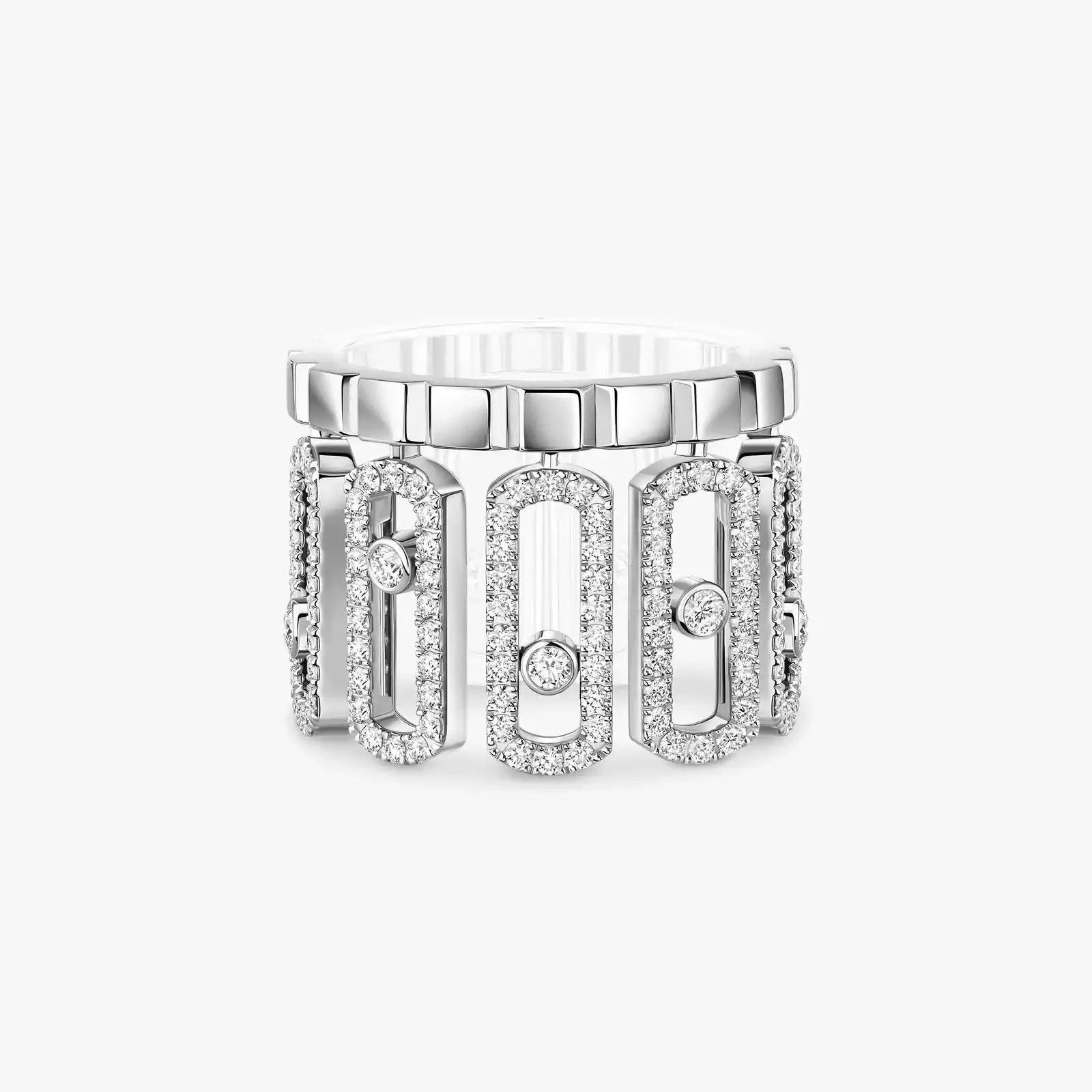 Messika Move Iconica Pavé 18ct White Gold 1.40ct Diamond Ring