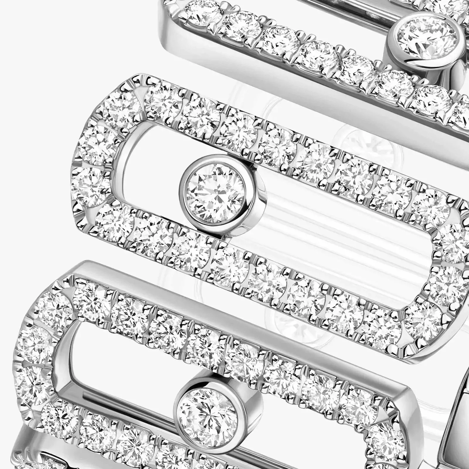 Messika Move Iconica Pavé 18ct White Gold 1.40ct Diamond Ring