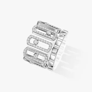 Messika Move Iconica Pavé 18ct White Gold 1.40ct Diamond Ring