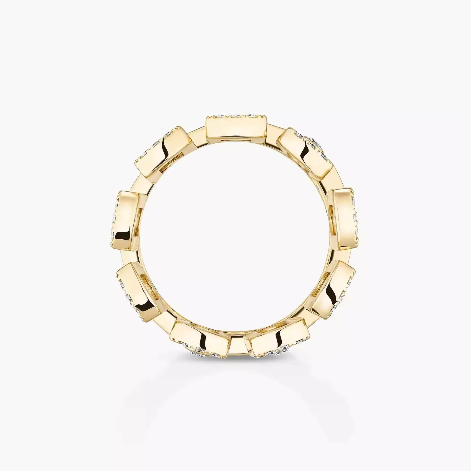 Messika Move Iconica Pavé 18ct Yellow Gold 1.40ct Diamond Ring