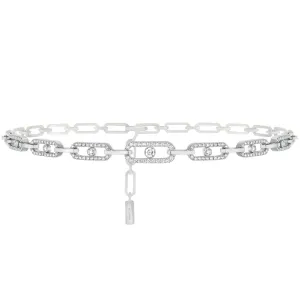 Messika Move Link 18ct White Gold 1.70ct Diamond Multi Choker