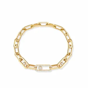 Messika Move Link 18ct Yellow Gold 1.10ct Diamond Link Bracelet