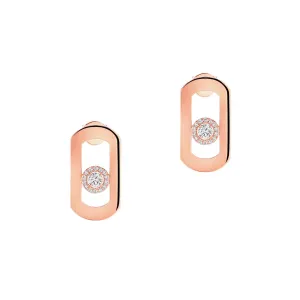 Messika So Move 18ct Rose Gold 0.23ct Diamond Stud Earrings
