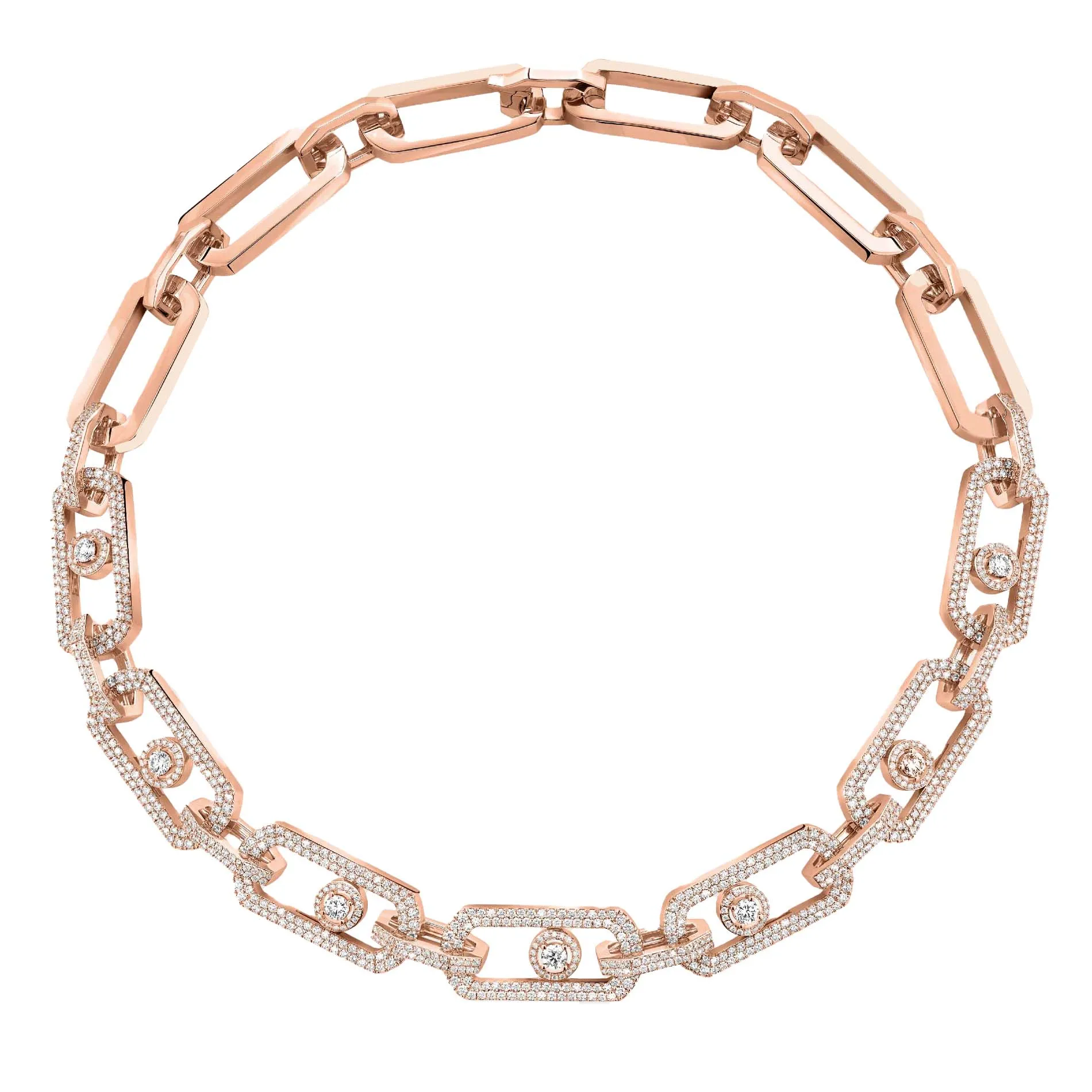 Messika So Move 18ct Rose Gold 8.22ct Diamond Necklace