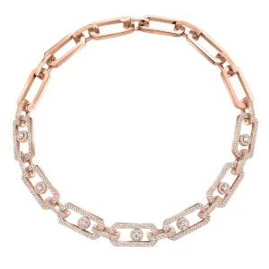 Messika So Move 18ct Rose Gold 8.22ct Diamond Necklace