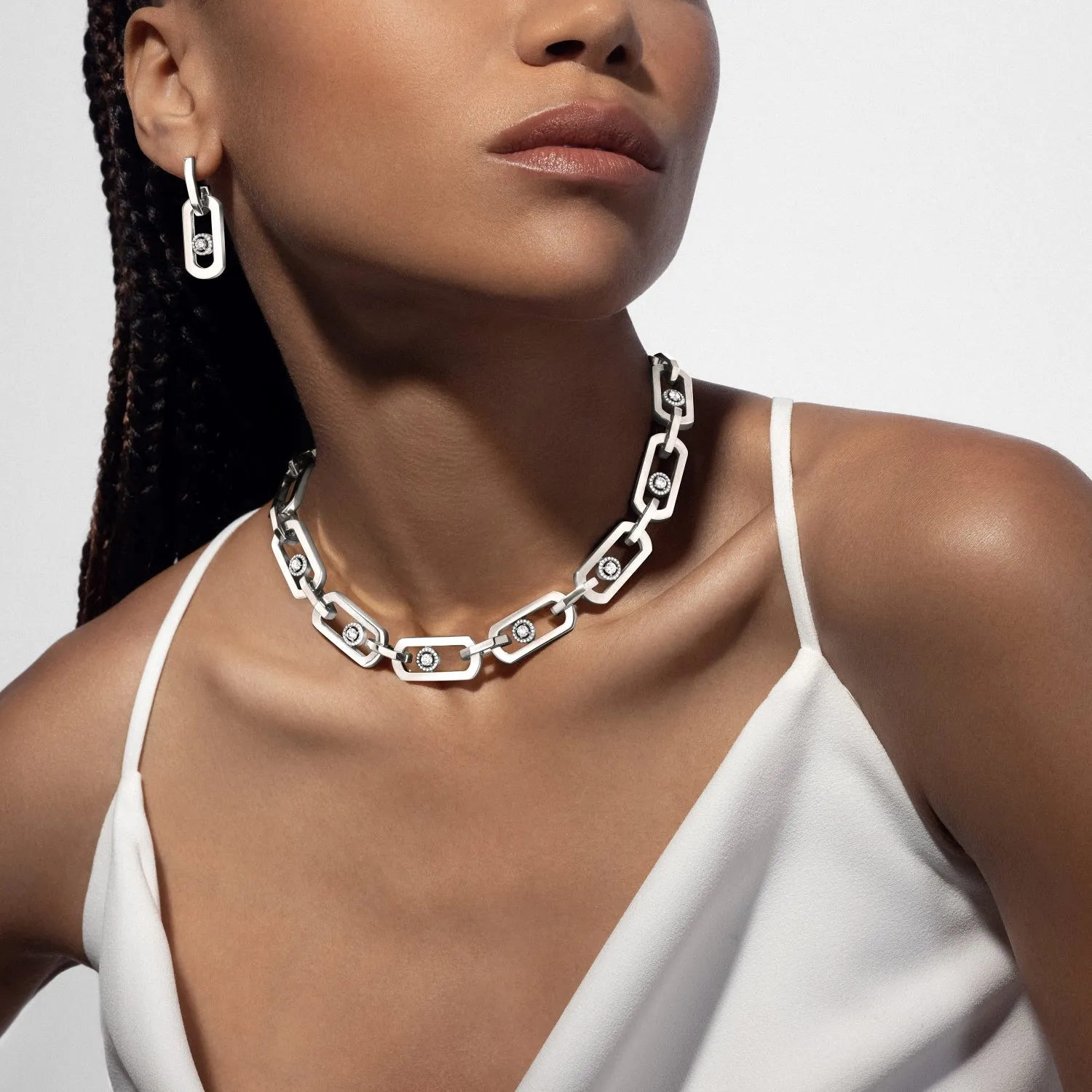 Messika So Move 18ct White Gold 1.42ct Diamond Necklace