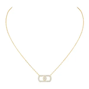 Messika So Move 18ct Yellow Gold 0.67ct Diamond Pave Necklace