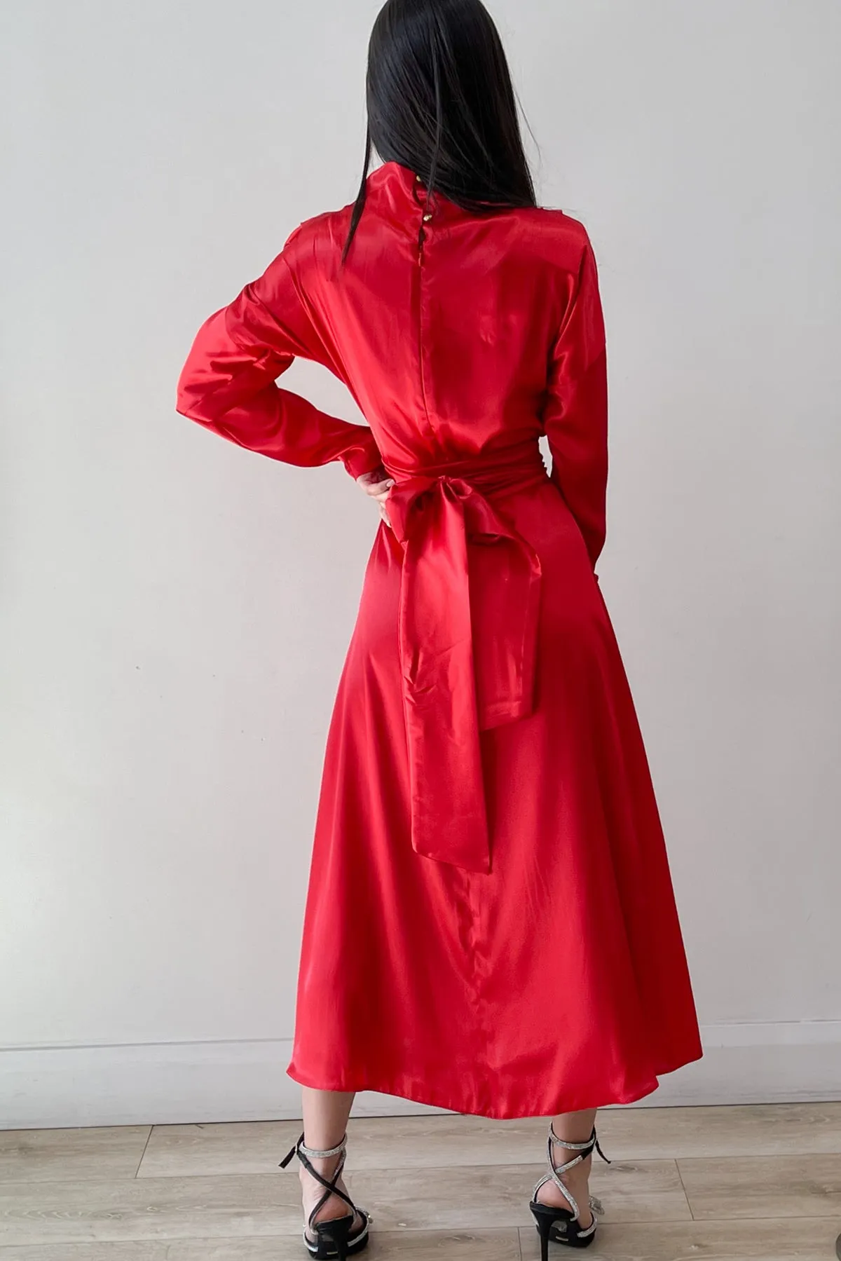 Mia Red Midi by HSH