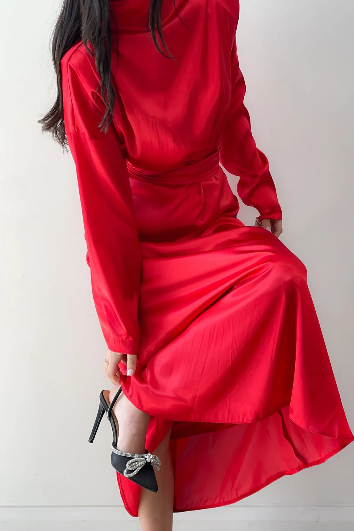 Mia Red Midi by HSH