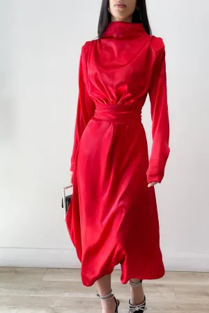 Mia Red Midi by HSH