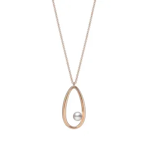 Mikimoto 18ct Rose Gold Akoya Moon Dew 60cm Necklace
