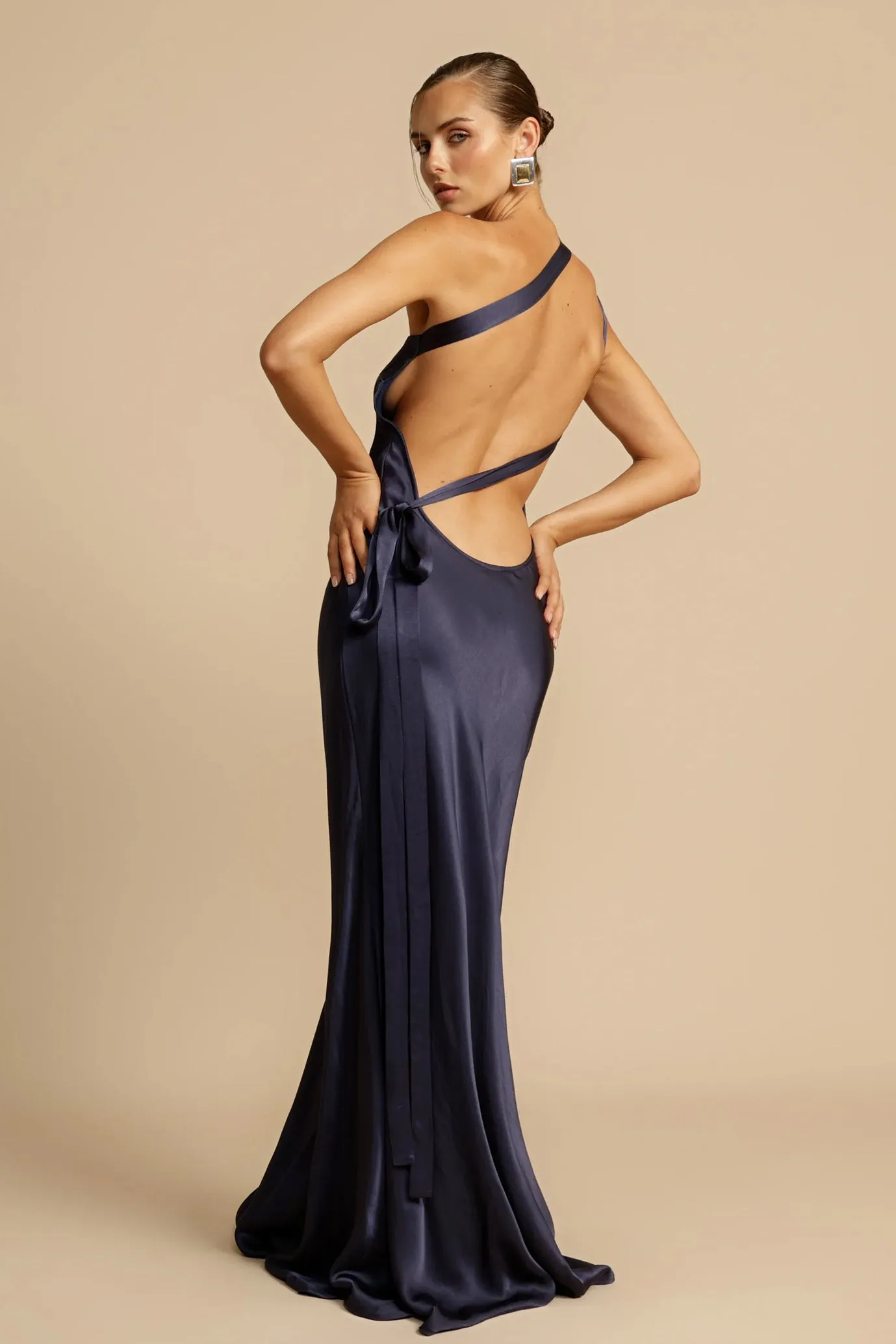 Monique Dress Navy by Arcina Ori
