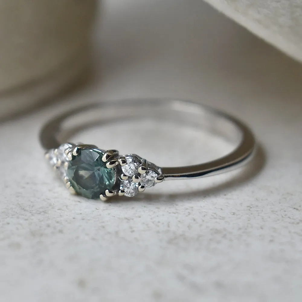 Montana Blue Sapphire Triplet Ring