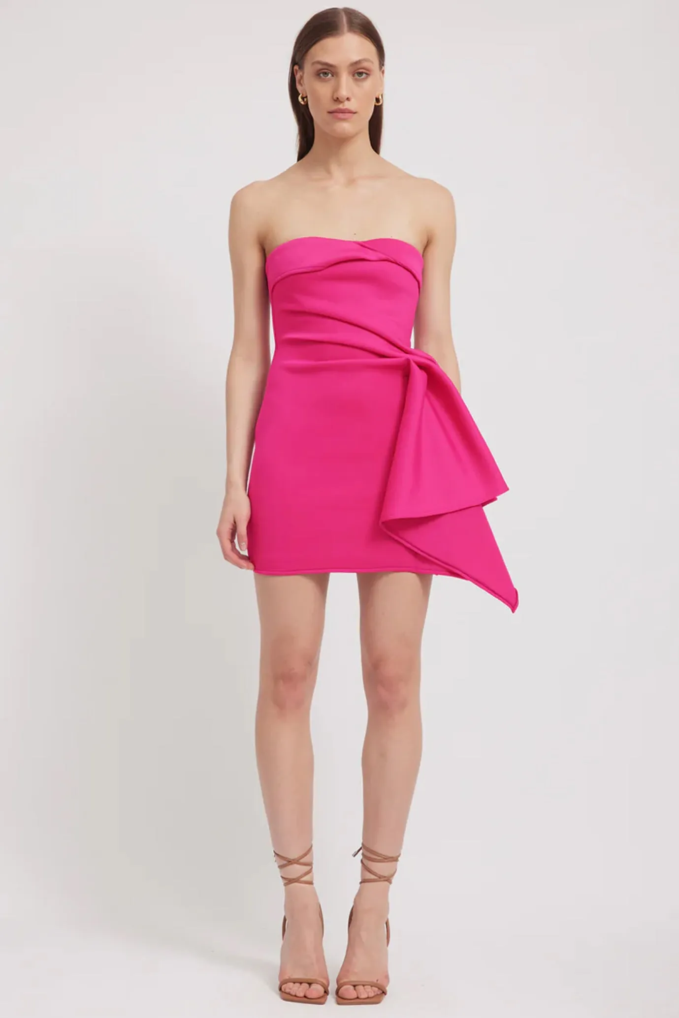 Nevie Dress Fuschia by TOJHÀ