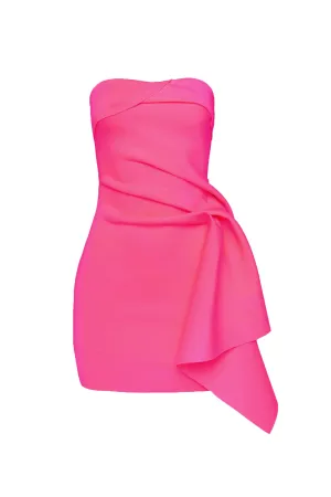 Nevie Dress Fuschia by TOJHÀ